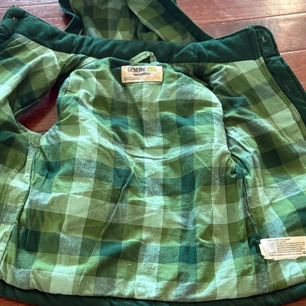 Oshkosh Kids Green Quilted Vest